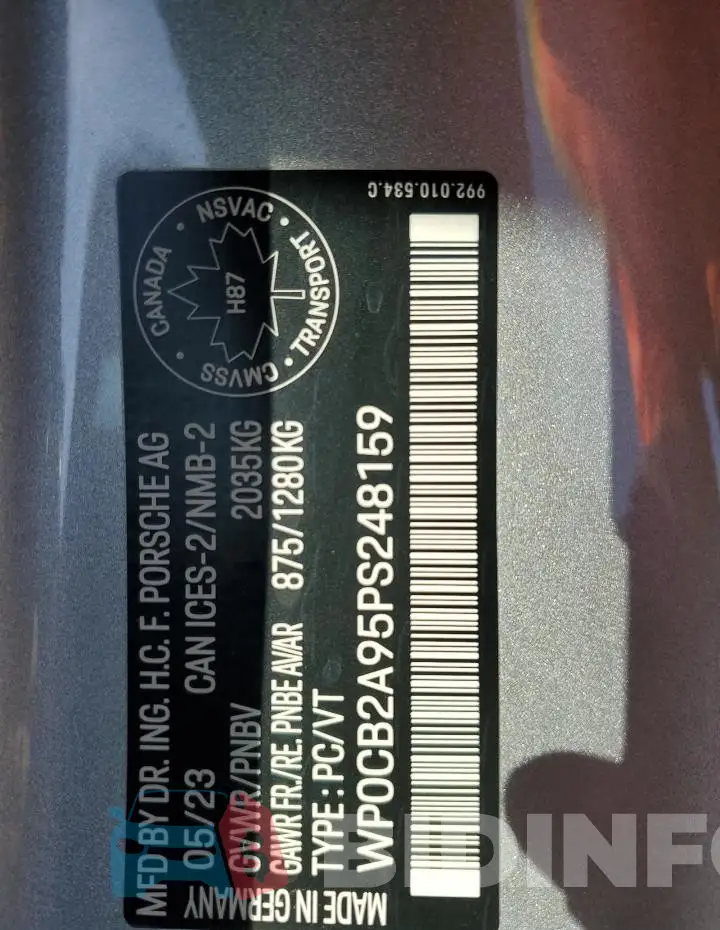 WP0CB2A95PS248159 Photo# 12