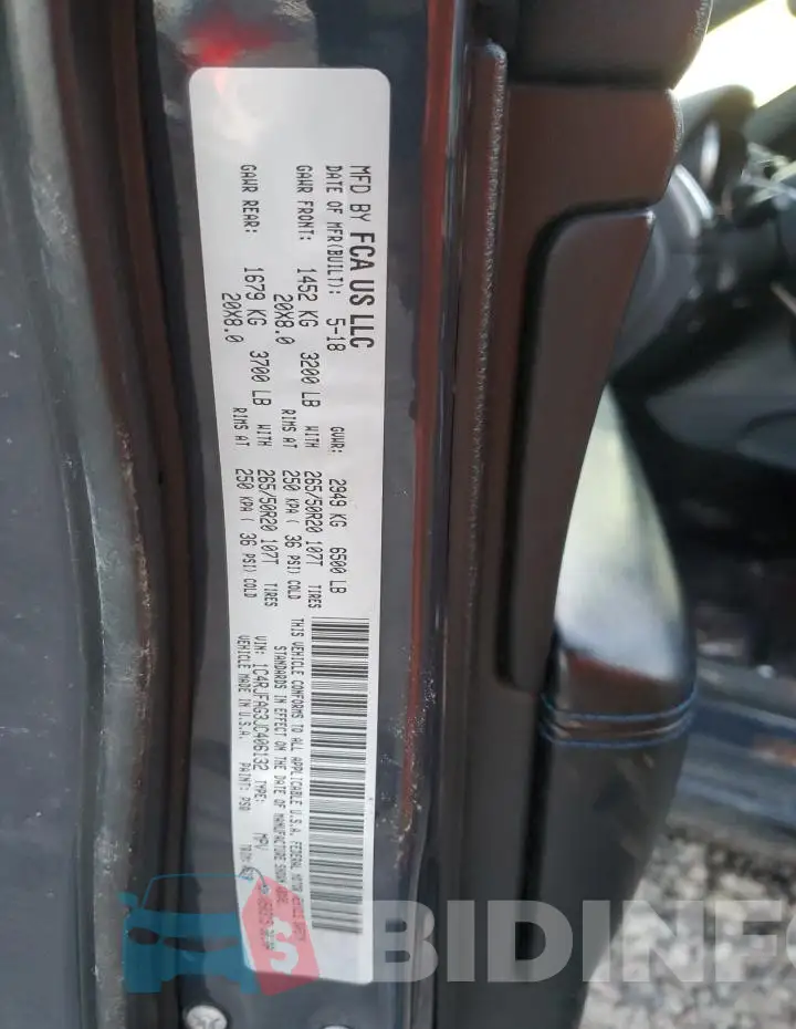 1C4RJFAG3JC406132 Photo# 13