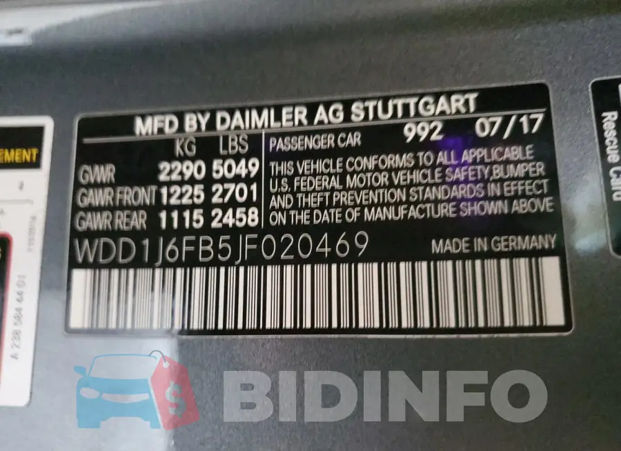WDD1J6FB5JF020469 Photo# 12