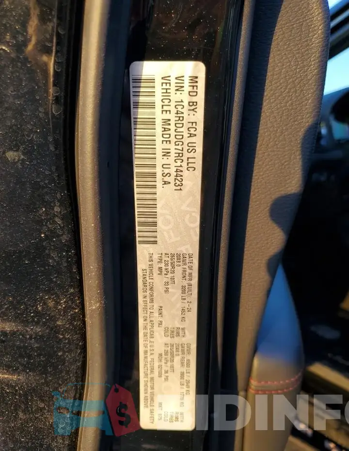 1C4RDJDG7RC144231 Photo# 13