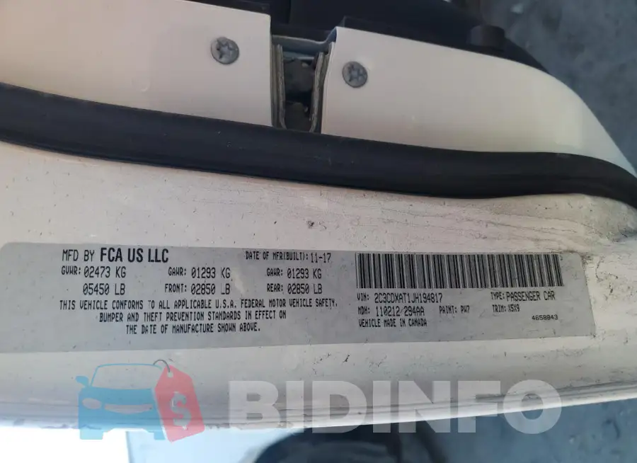 2C3CDXAT1JH194817 Photo# 12