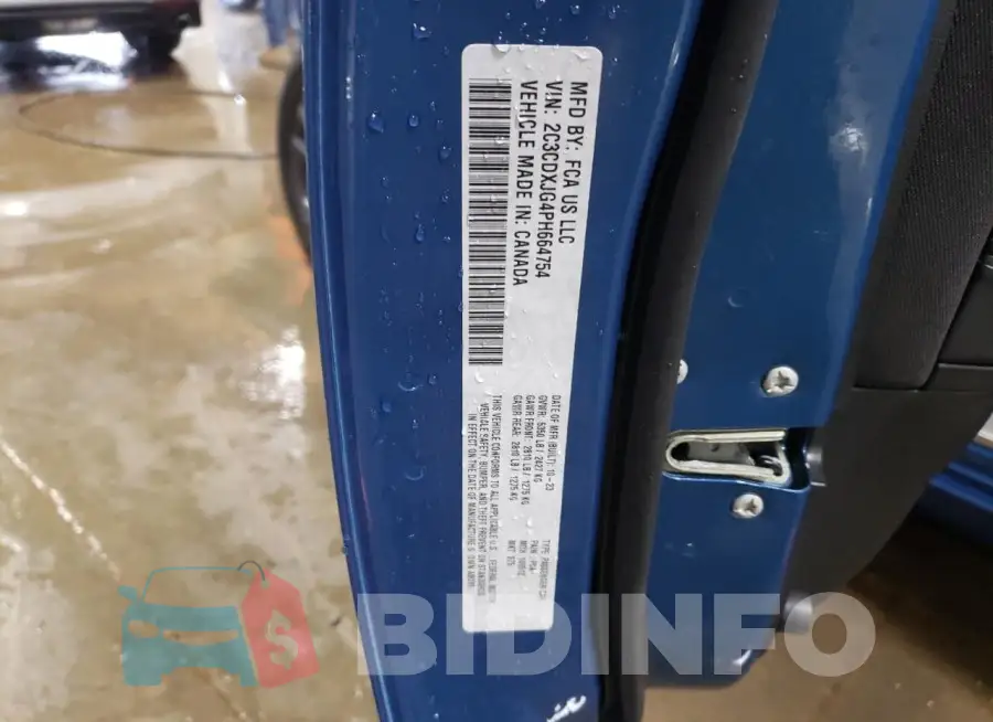 2C3CDXJG4PH664754 Photo# 13