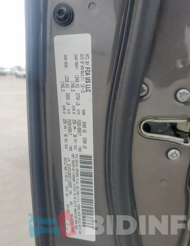 3C4PDCAB3GT185887 Photo# 13