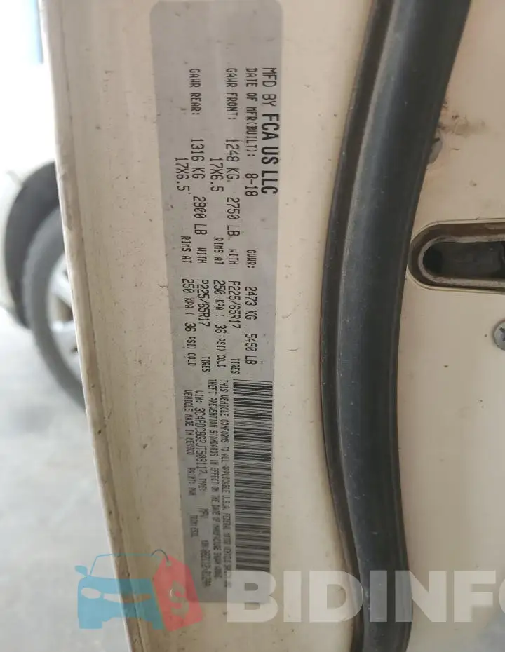 3C4PDCBG2JT508117 Photo# 13