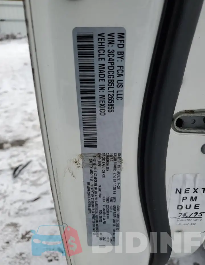 3C4PDCGB5LT265855 Photo# 13