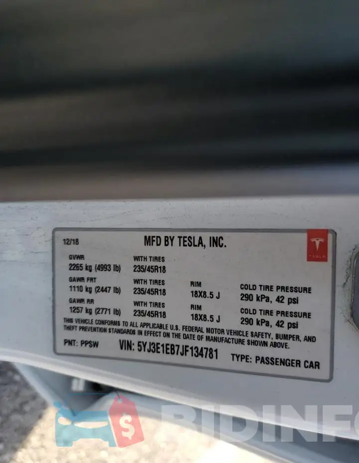 5YJ3E1EB7JF134781 Photo# 13