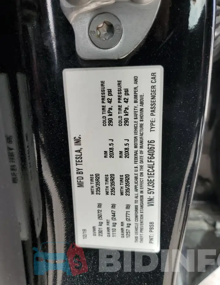 5YJ3E1EC4LF640676 Photo# 12