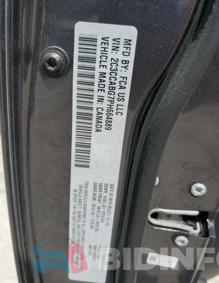 2C3CCABG7PH664889 Photo# 12