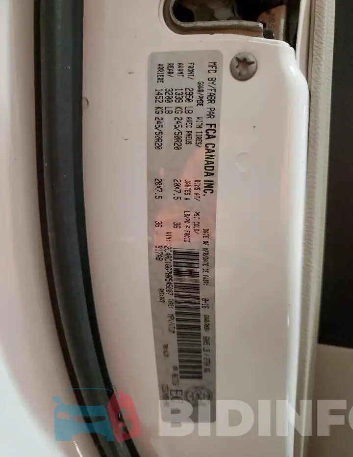 2C4RC1GG7HR545007 Photo# 13
