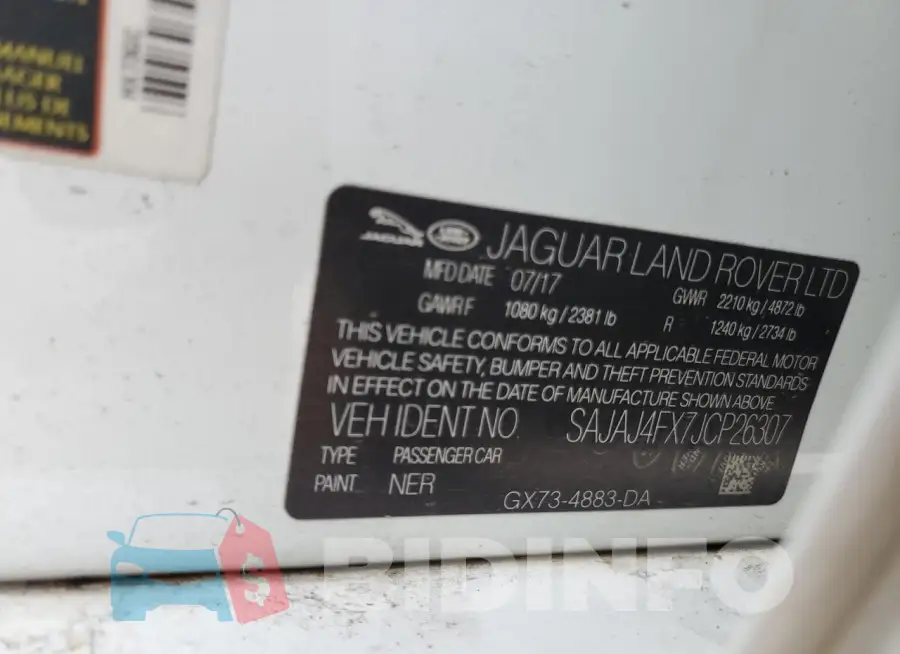 SAJAJ4FX7JCP26307 Photo# 12