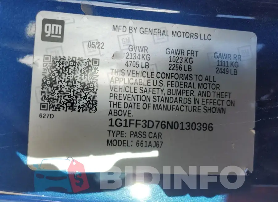 1G1FF3D76N0130396 Photo# 13