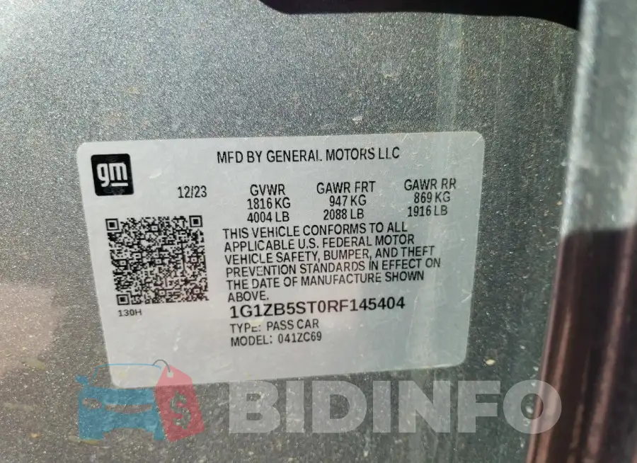 1G1ZB5ST0RF145404 Photo# 12