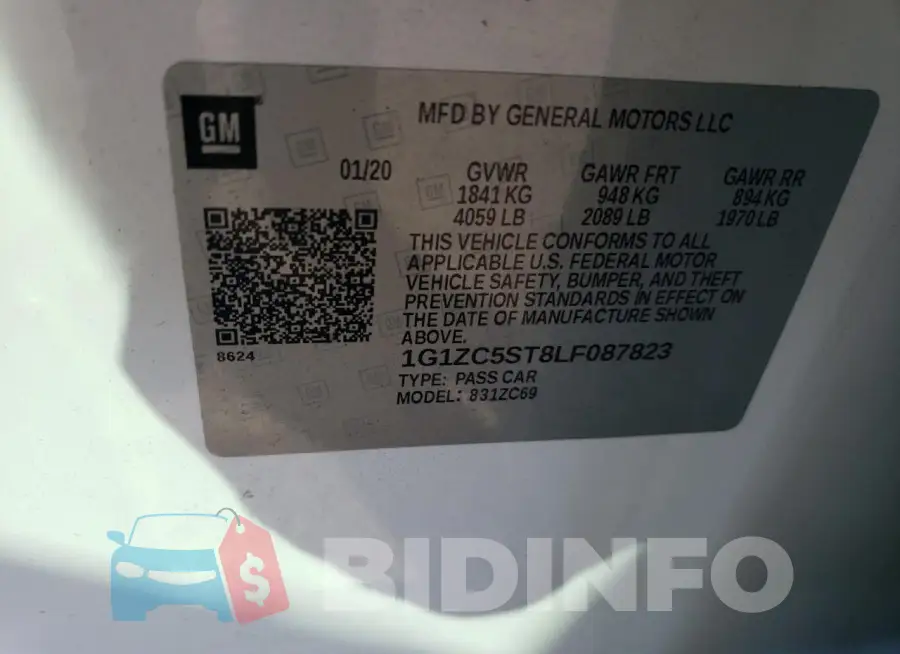 1G1ZC5ST8LF087823 Photo# 12