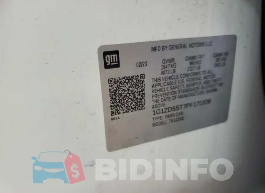 1G1ZD5ST7PF171036 Photo# 12