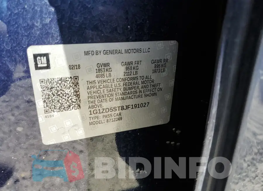 1G1ZD5ST8JF191027 Photo# 13
