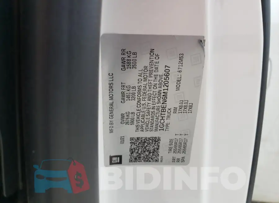 1GCHTBEN6M1205607 Photo# 12