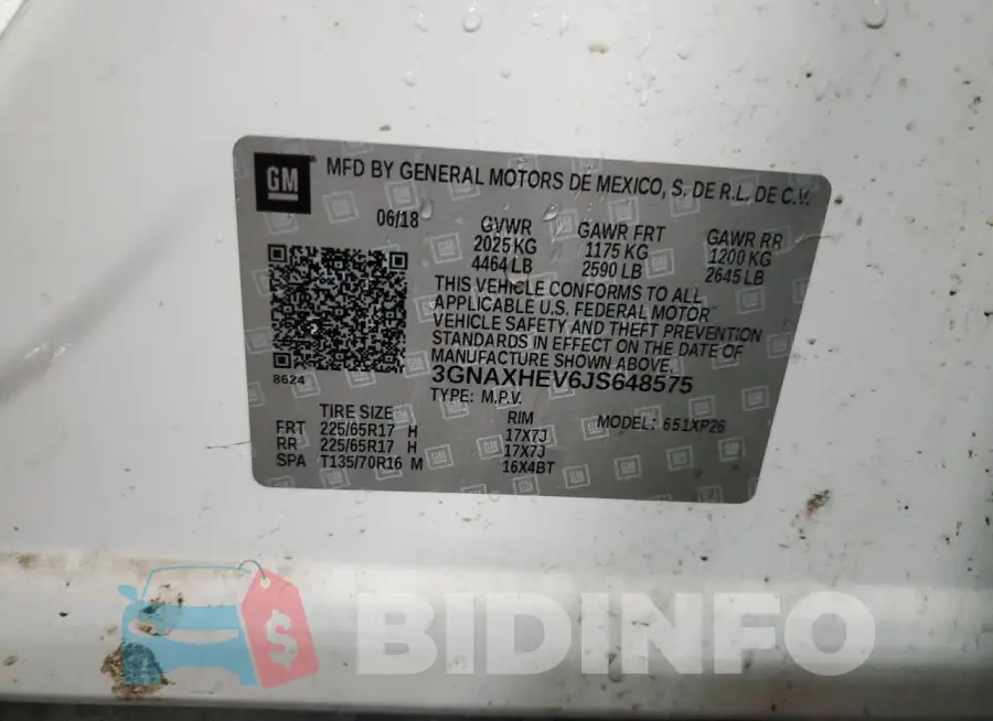 3GNAXHEV6JS648575 Photo# 13