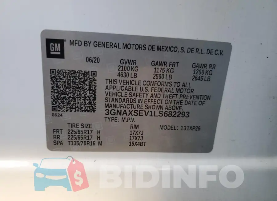3GNAXSEV1LS682293 Photo# 14