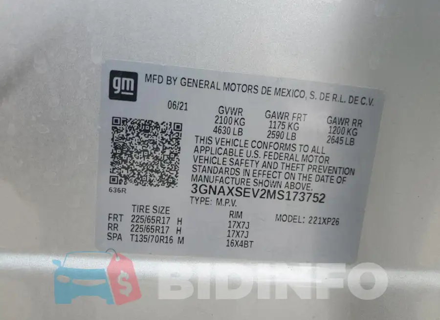 3GNAXSEV2MS173752 Photo# 13