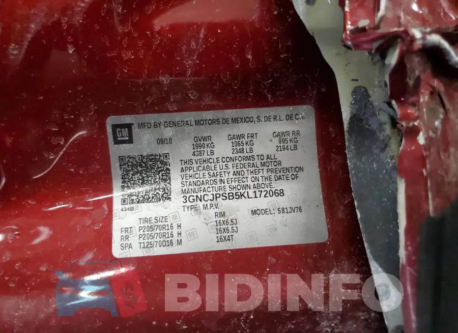 3GNCJPSB5KL172068 Photo# 13