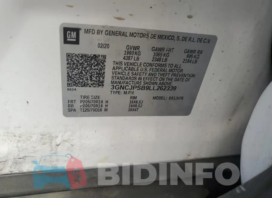 3GNCJPSB9LL262339 Photo# 13