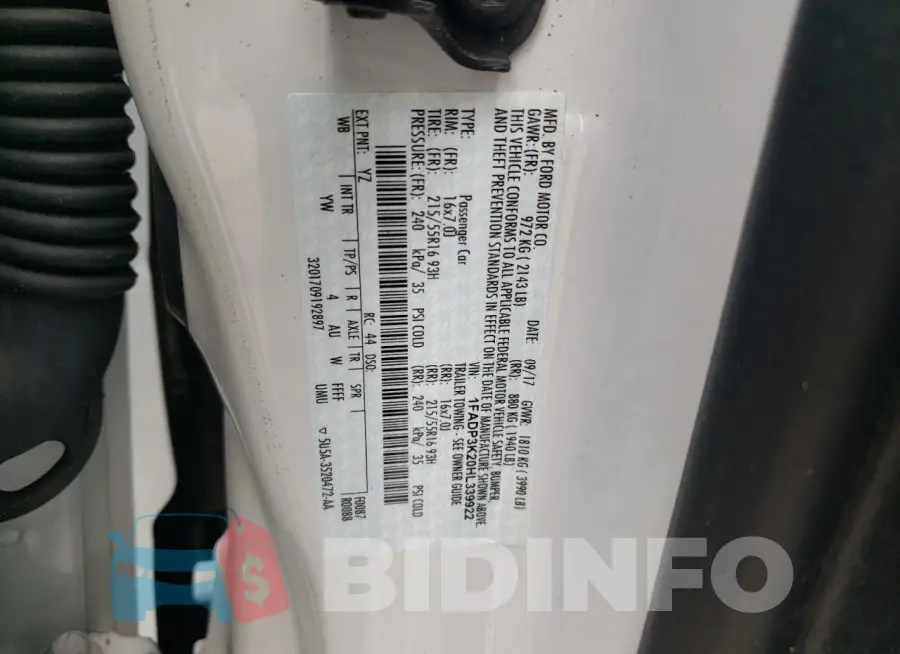1FADP3K20HL339922 Photo# 12