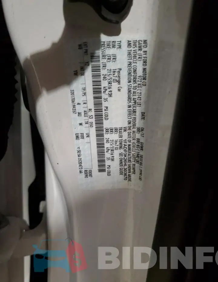 1FADP3K26HL303670 Photo# 13