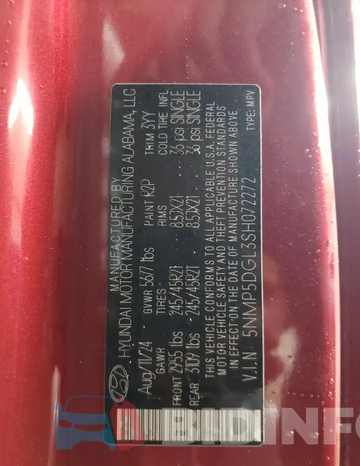5NMP5DGL3SH072272 Photo# 13