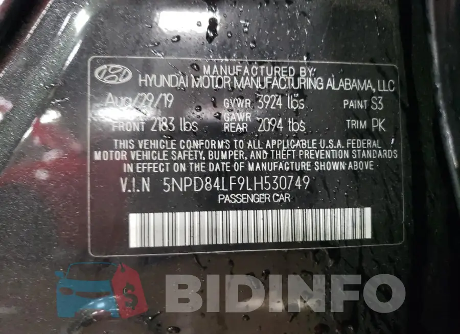 5NPD84LF9LH530749 Photo# 13
