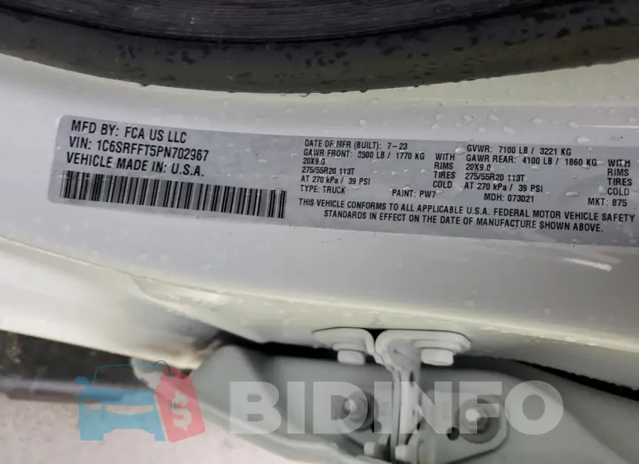 1C6SRFFT5PN702967 Photo# 12