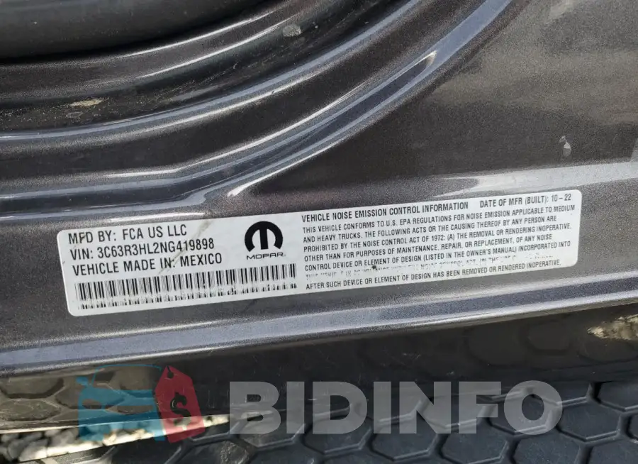 3C63R3HL2NG419898 Photo# 12