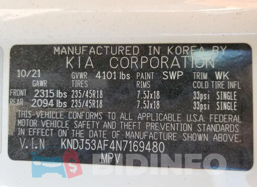 KNDJ53AF4N7169480 Photo# 13