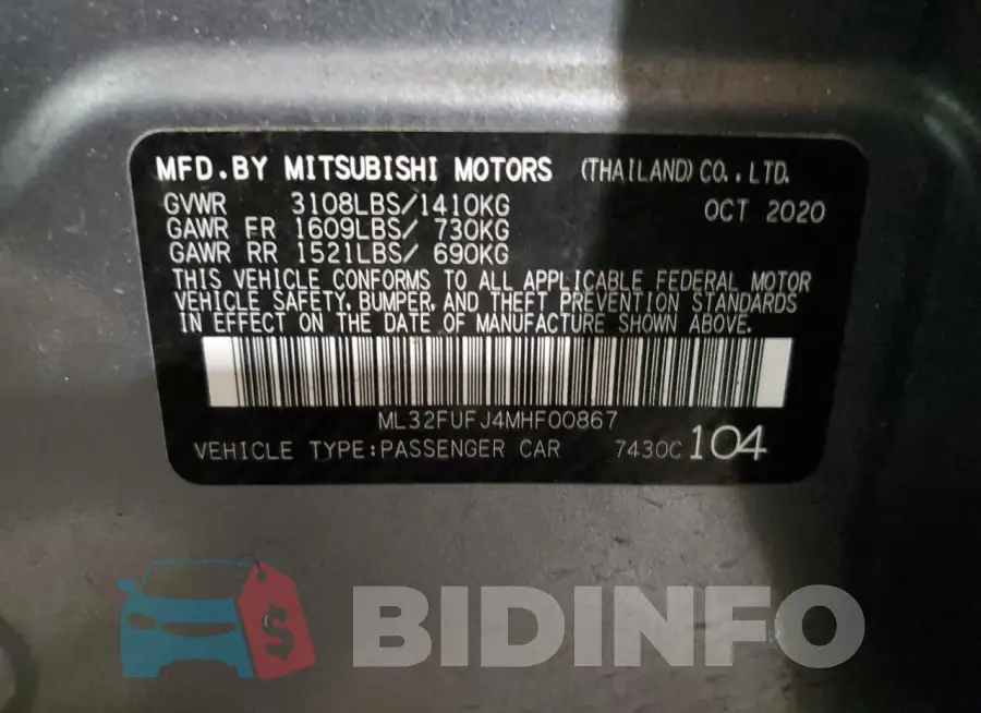 ML32FUFJ4MHF00867 Photo# 12
