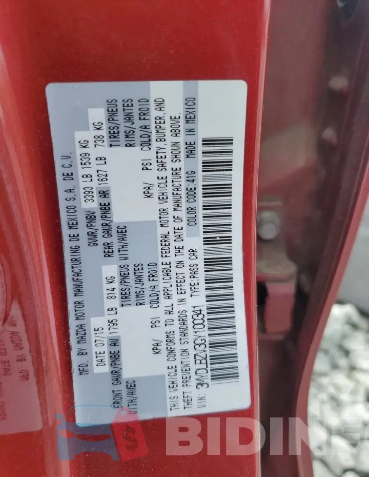 3MYDLBZV3GY100341 Photo# 12