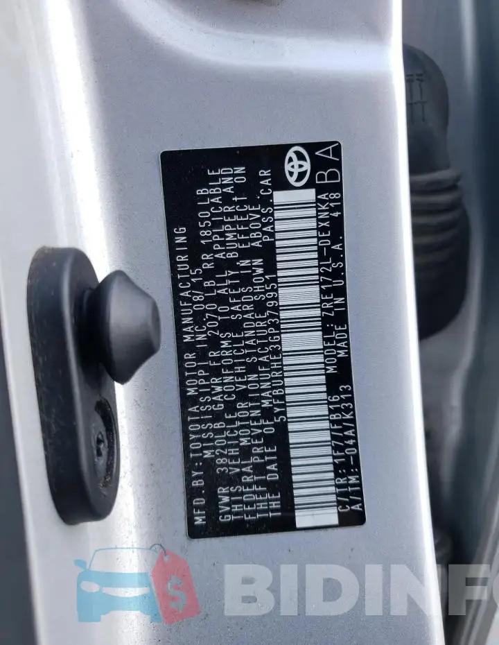 5YFBURHE3GP379951 Photo# 12