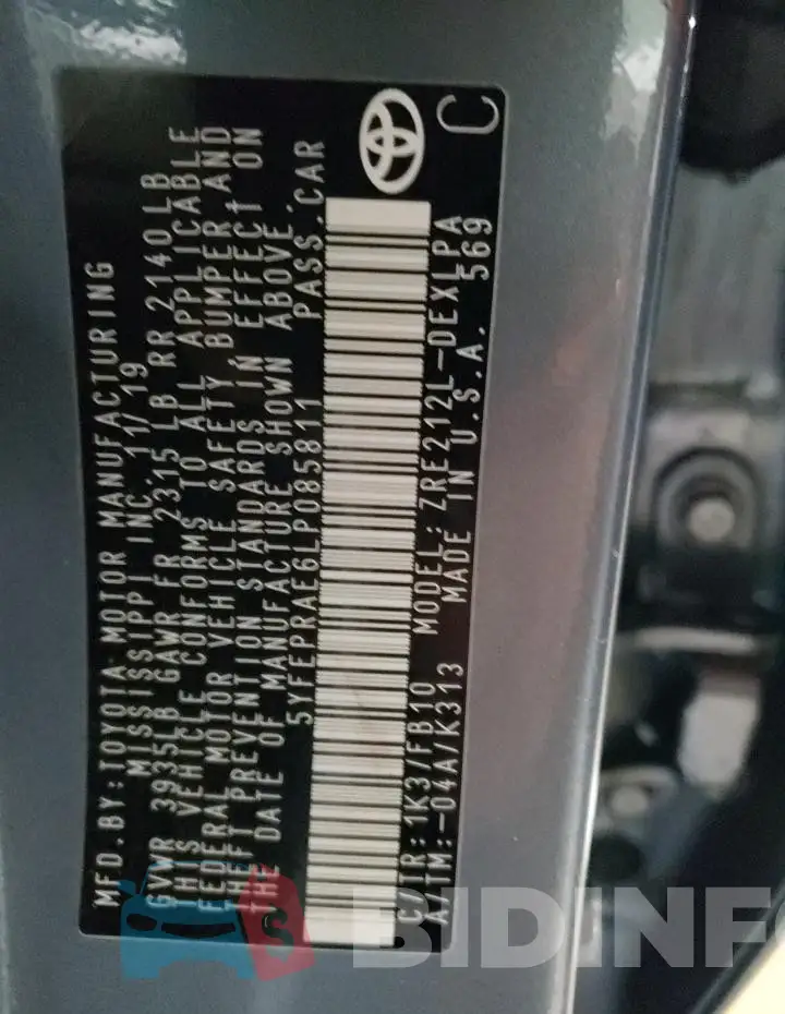 5YFEPRAE6LP085811 Photo# 12