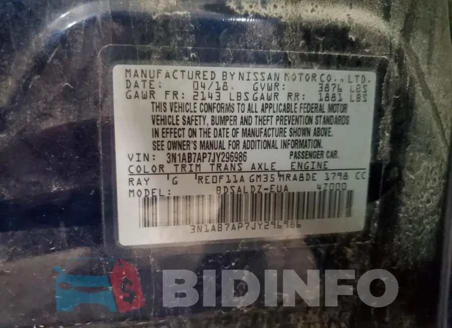 3N1AB7AP7JY296986 Photo# 12
