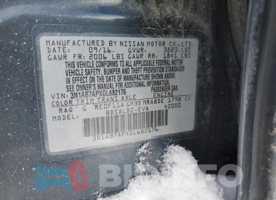 3N1AB7APXGL682176 Photo# 13