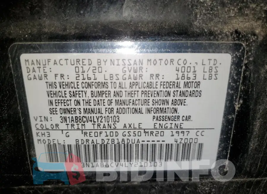 3N1AB8CV4LY210103 Photo# 12