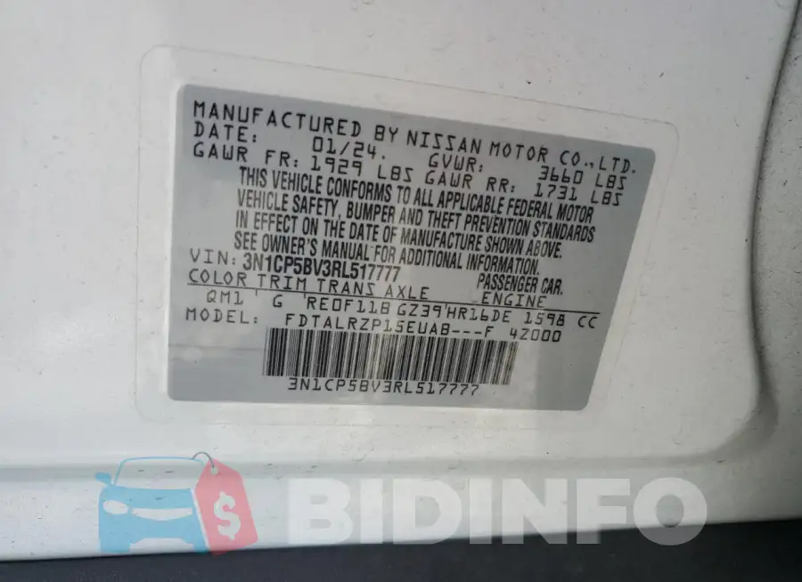 3N1CP5BV3RL517777 Photo# 12