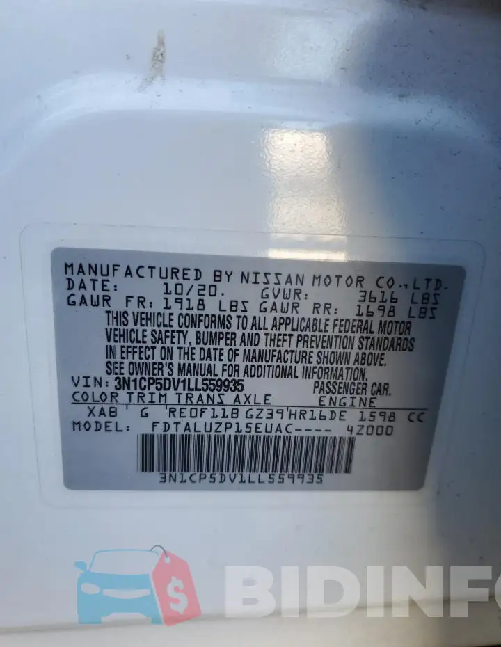 3N1CP5DV1LL559935 Photo# 12