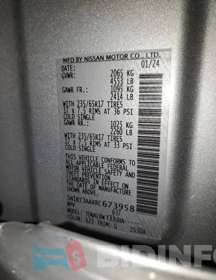 5N1BT3AAXRC673958 Photo# 14