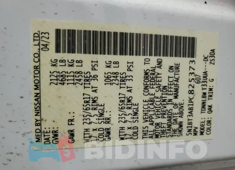 5N1BT3AB1PC825373 Photo# 13