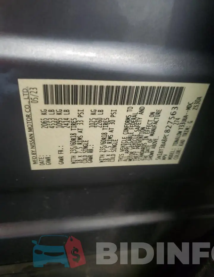 5N1BT3BA8PC827563 Photo# 14
