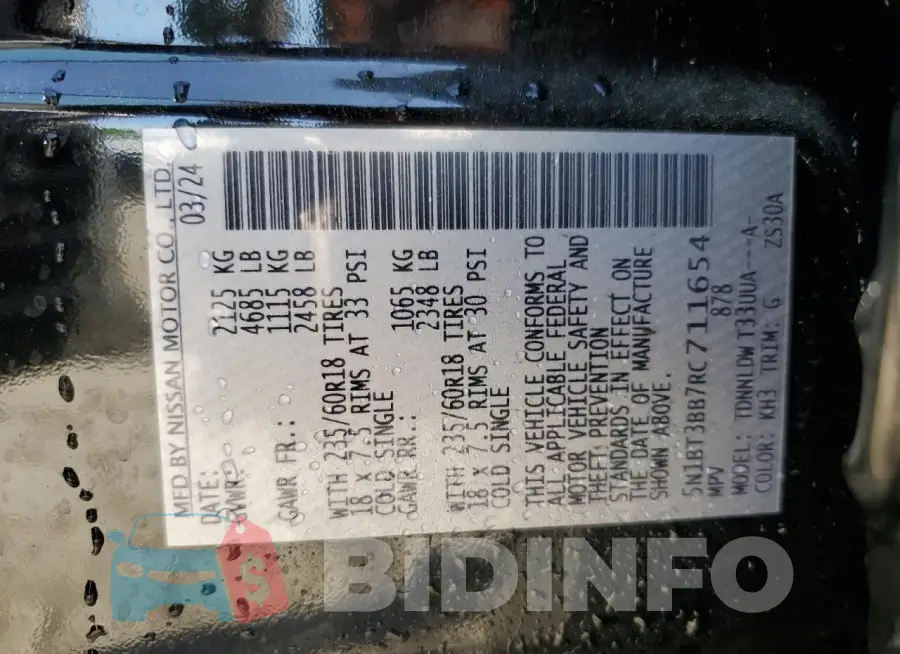 5N1BT3BB7RC711654 Photo# 14