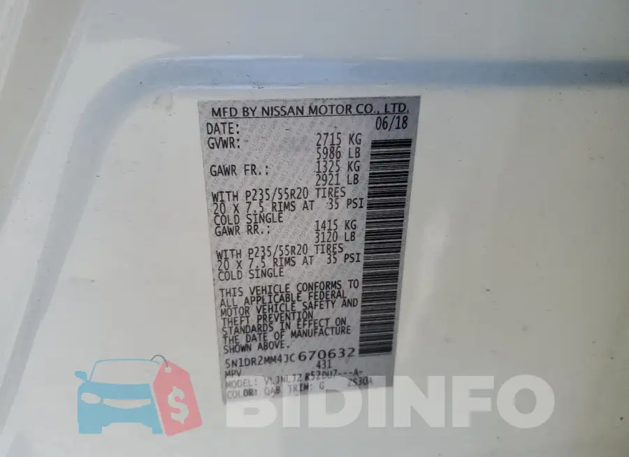5N1DR2MM4JC670632 Photo# 14