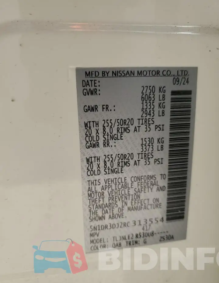 5N1DR3DJ2RC313554 Photo# 13