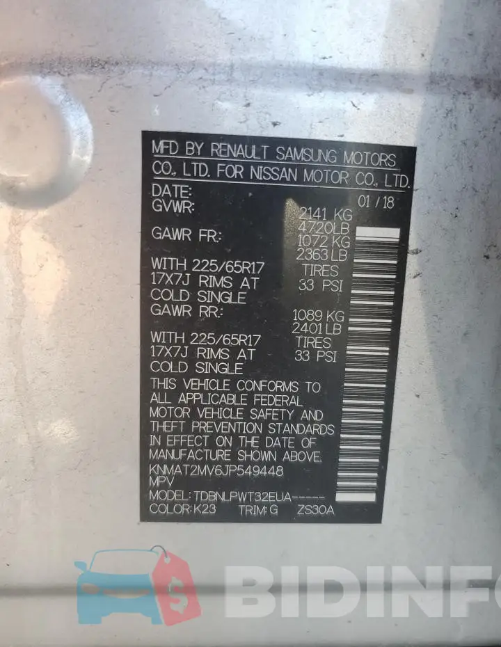 KNMAT2MV6JP549448 Photo# 14