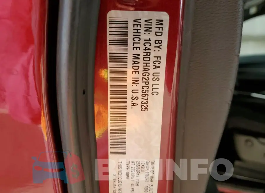 1C4RDHAG2PC567325 Photo# 13