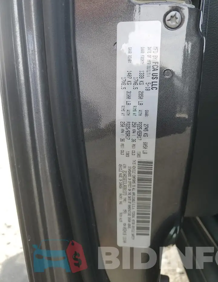 2C4RDGEG3JR281373 Photo# 14